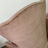 Pair of powder pink toad armchairs