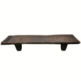 Vintage wabi sabi Senufo or Naga bench low table