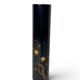 Japon, vase rouleau bois laqué Wajima décor floral XXème