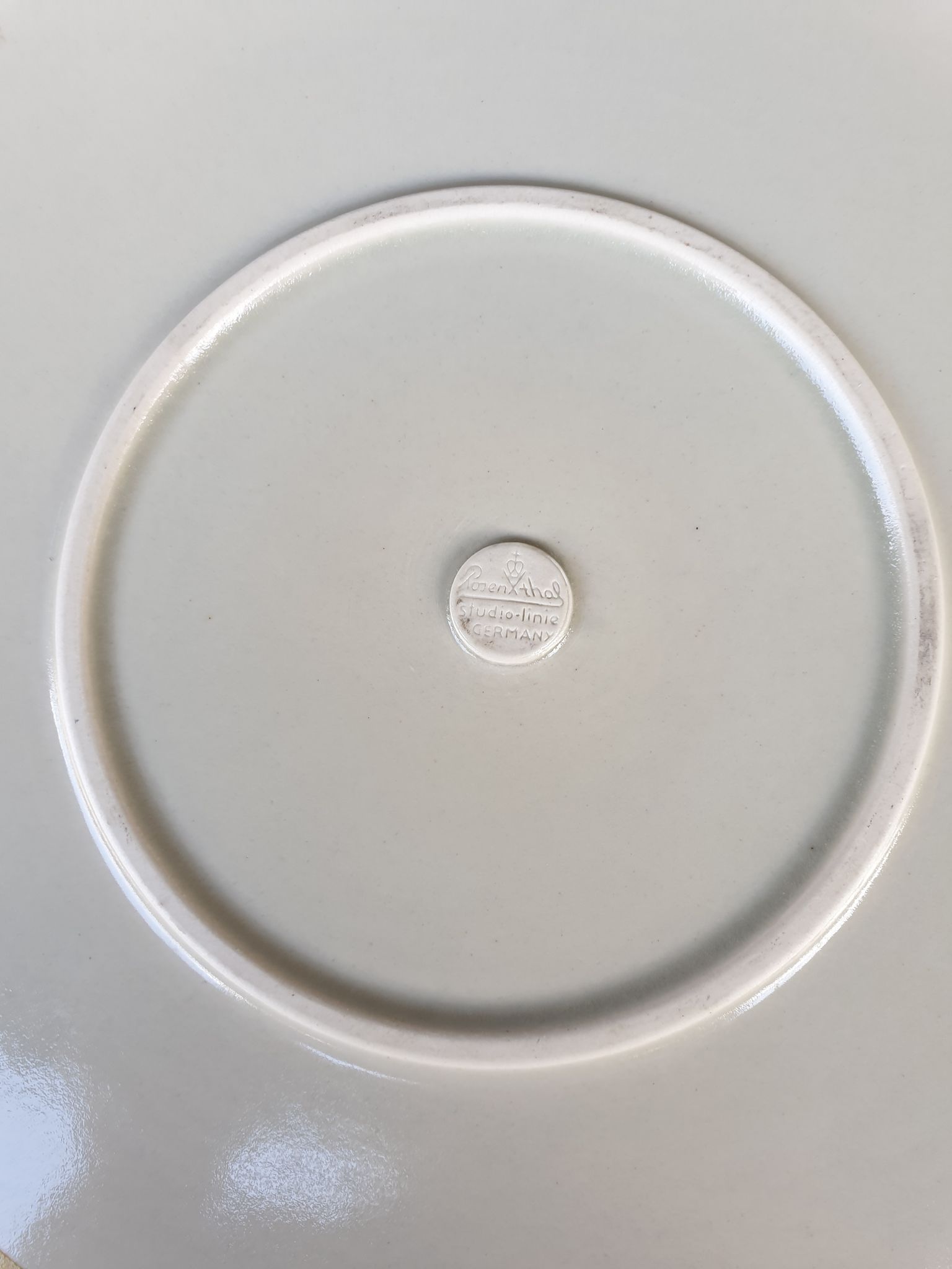 Plat rond  Rosenthal Germany Siena Brown années 1970