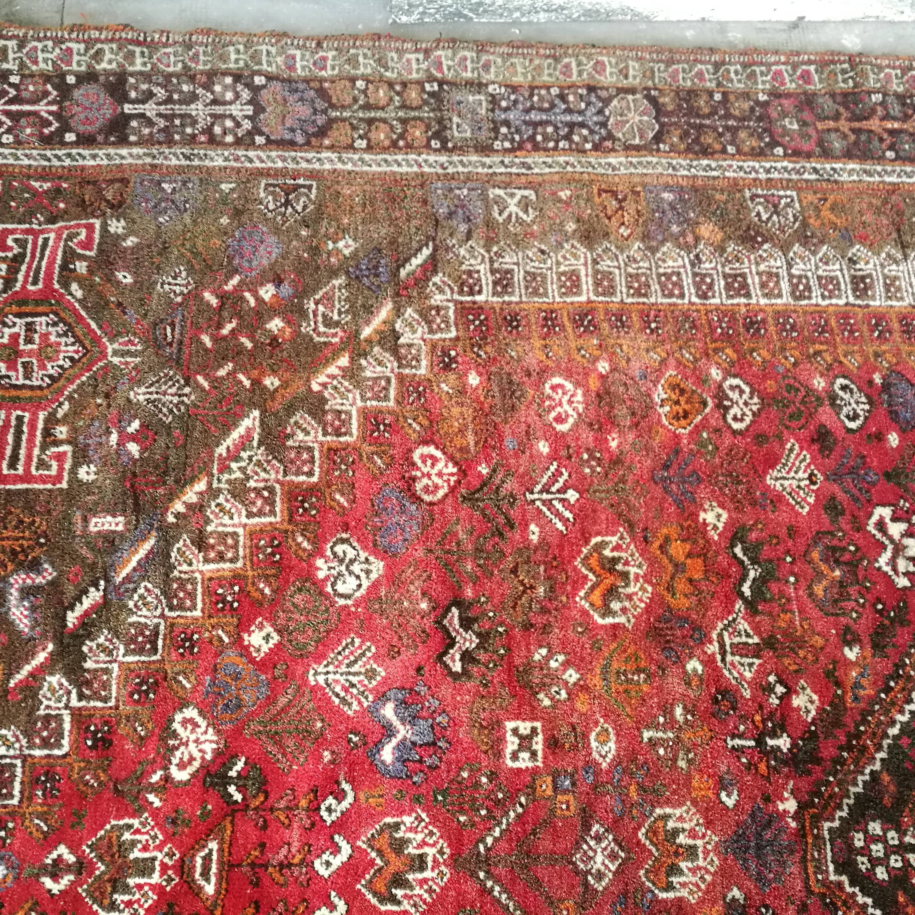Ancient Persian rug, 285/215 cm, handmade.
