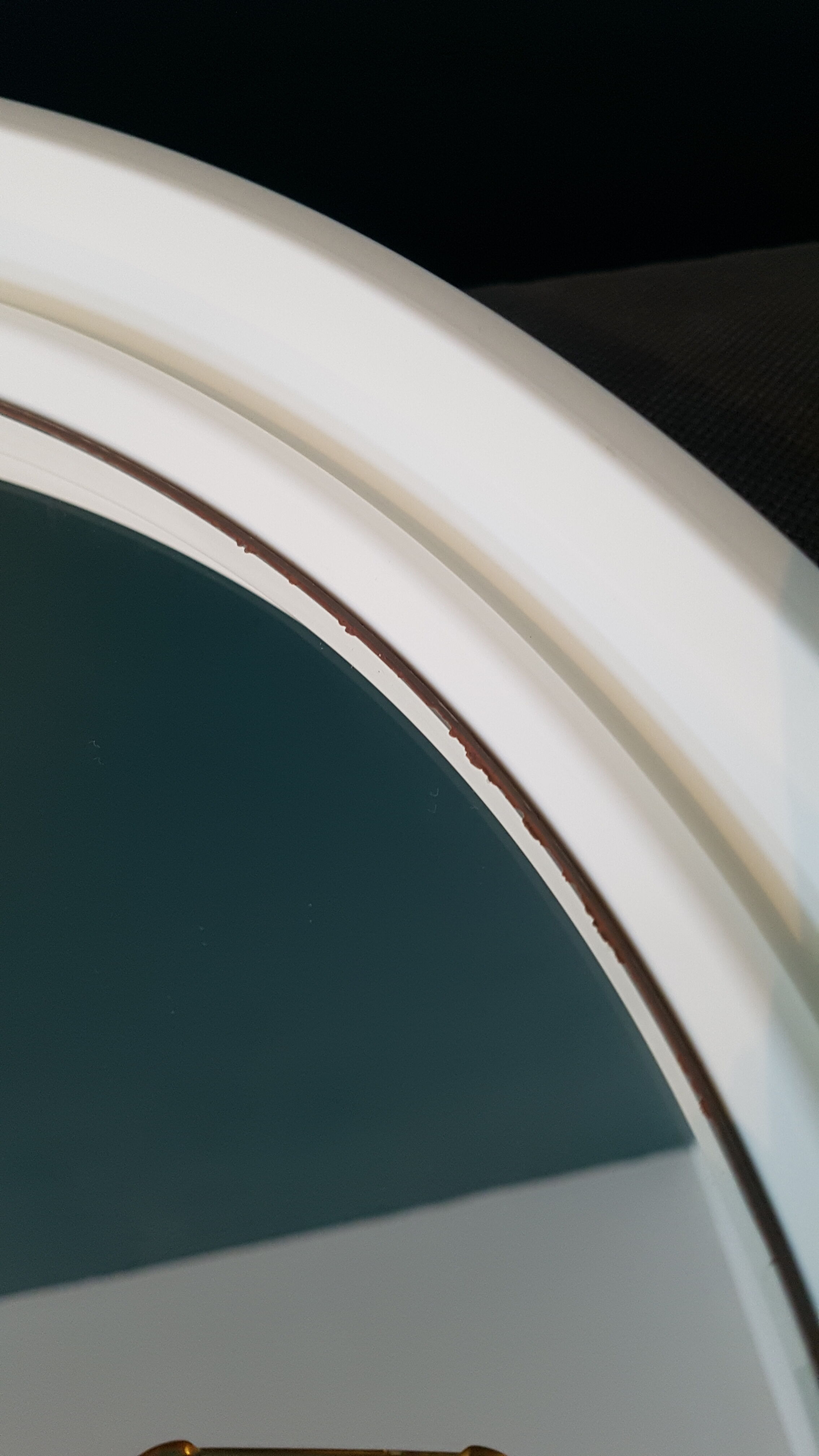 White round wall mirror 40cm Gilac