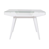 White Mid Century Table made in ´50s Czechia. Designed by František Jirák.