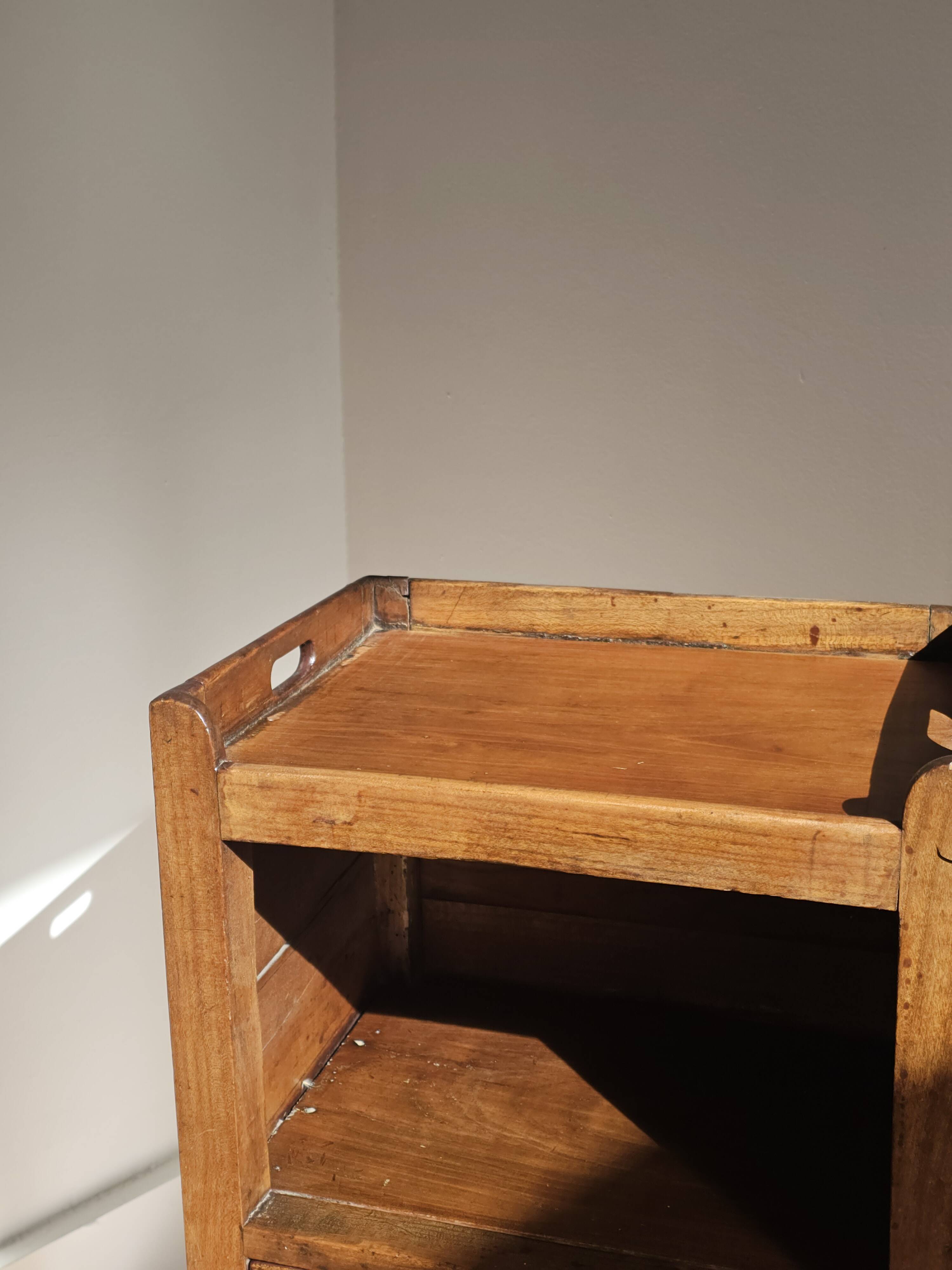 Solid wood side table - Louis XVI style