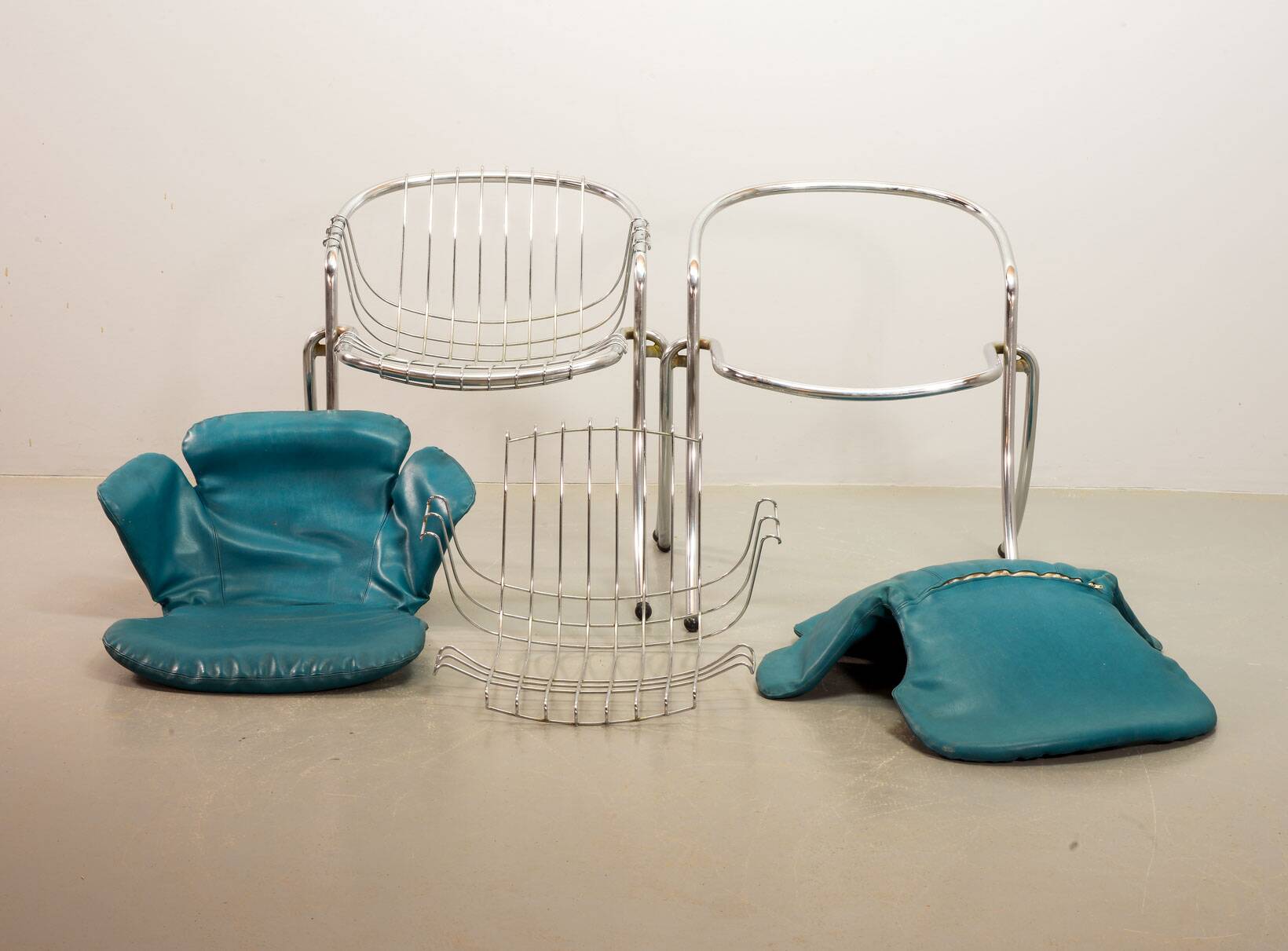 Gastone Rinaldi Italian Design Dining Chairs Model Lynn for Rima, Italy, 19