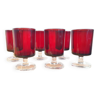 Set of 6 Luminarc aperitif glasses