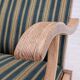 Chaise à bascule danoise à dossier haut, très bon état d'origine.