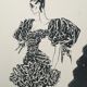 Lot of 3 fashion sketches for press