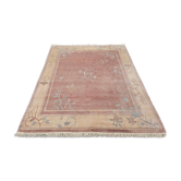 Tapis noué main Art Déco en laine 100%, Népal 1990s