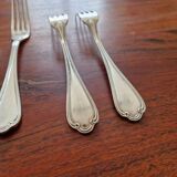 Ercuis - Set of 10 Sully dessert forks - silver metal