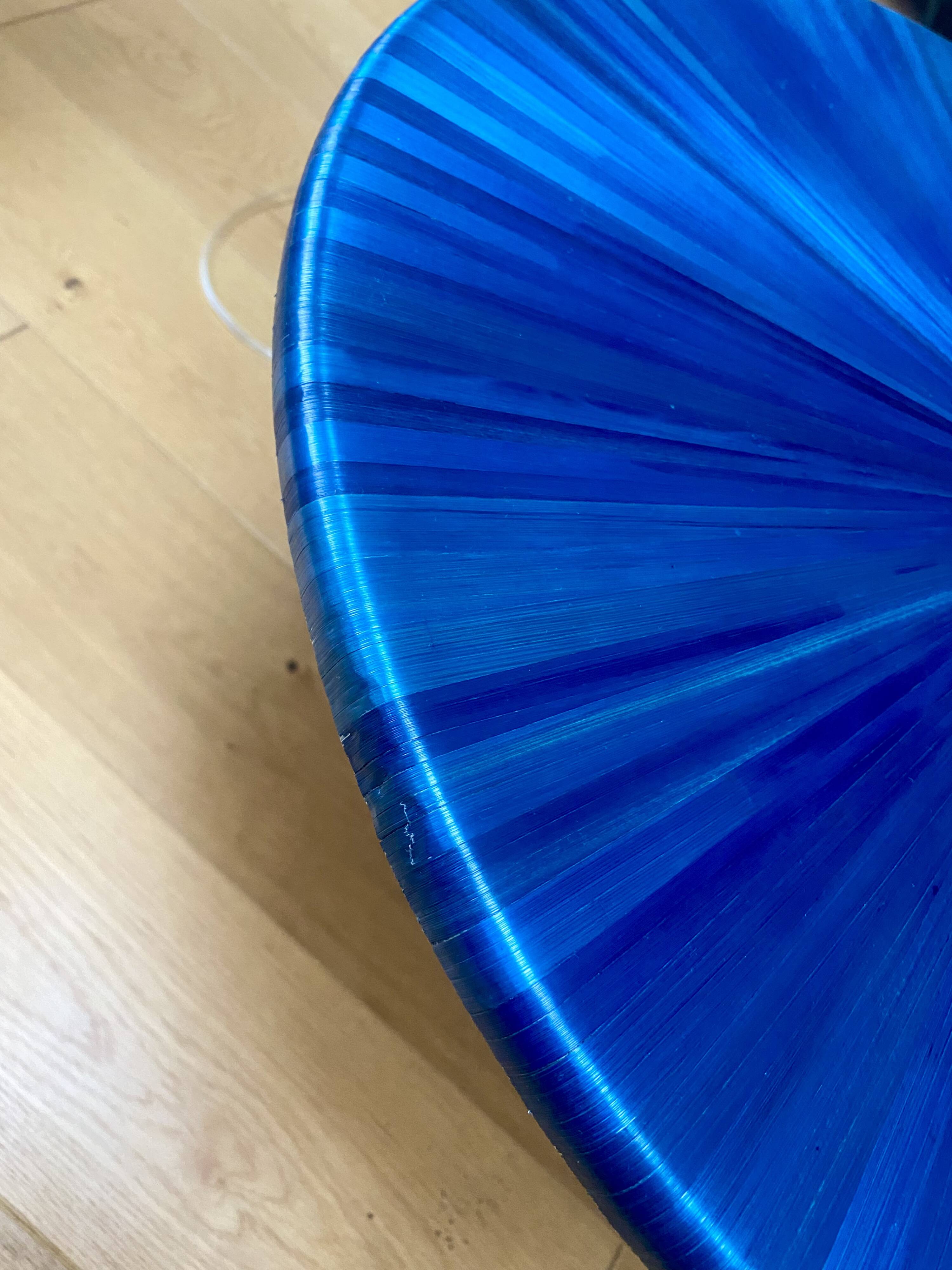 Straw marquetry nesting tables