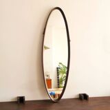 Vintage Italian teak mirror
