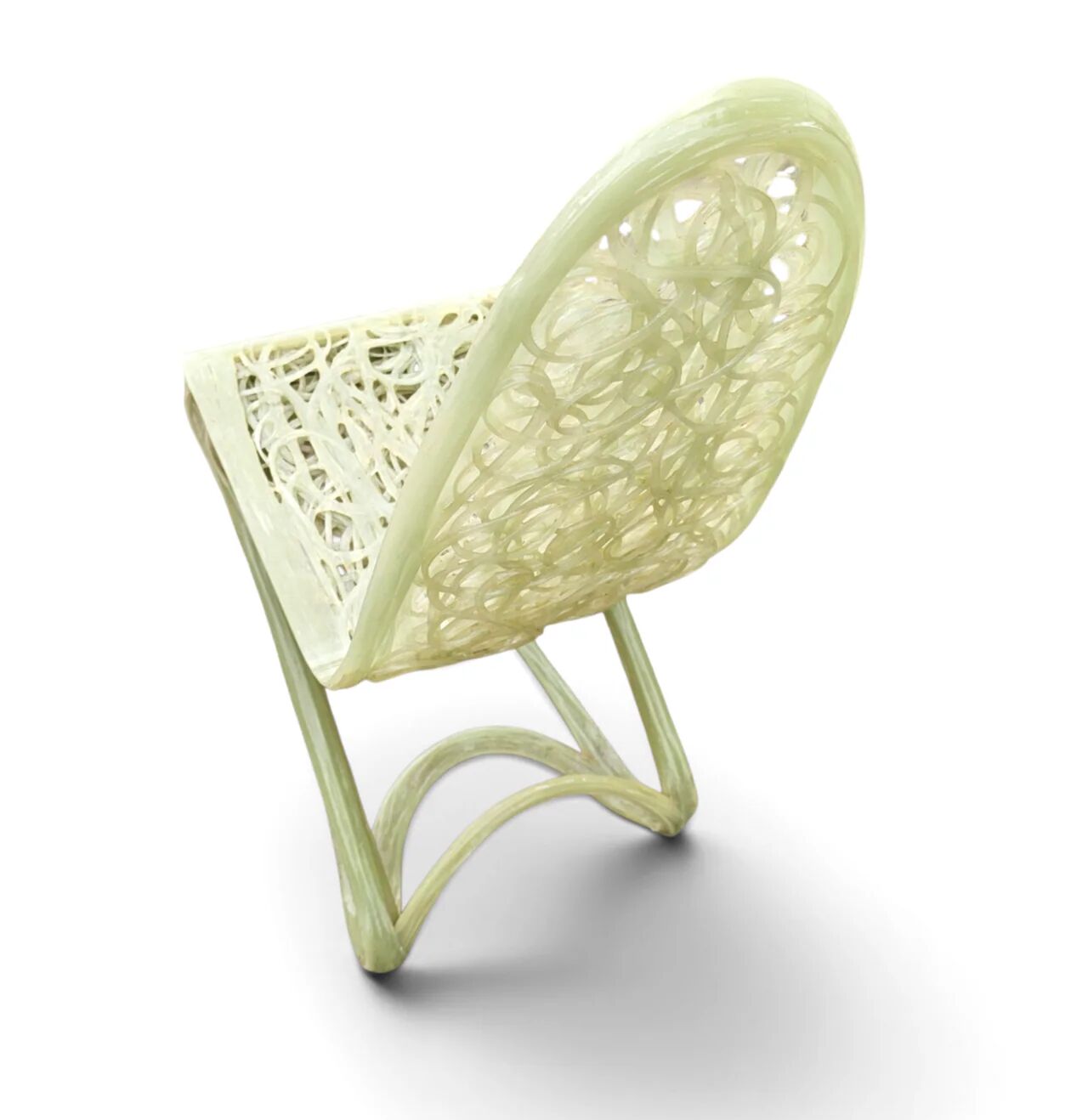 Plastic / polyester handmade chair / 1990s