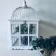 Cage à oiseaux blanche