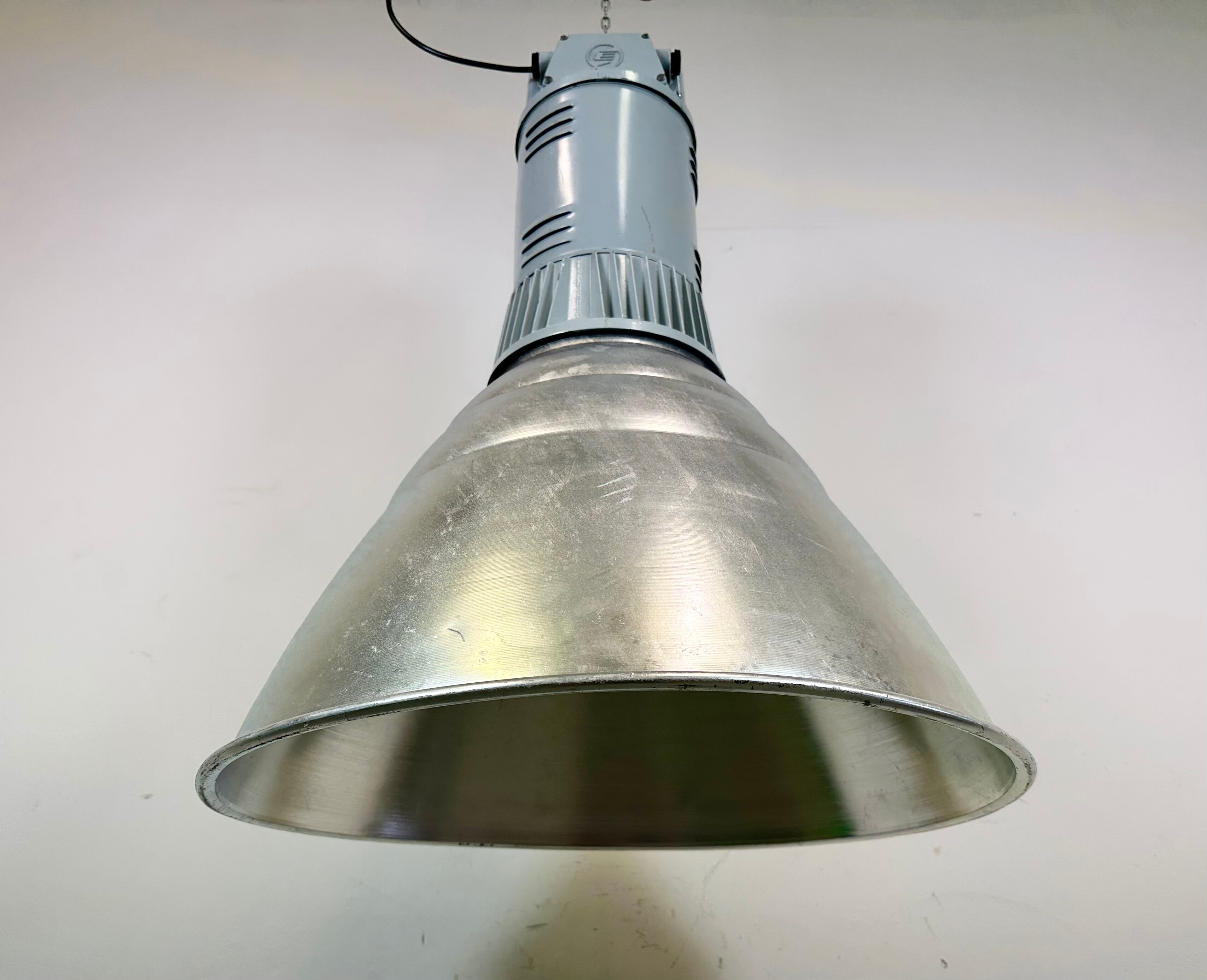 Large Industrial Aluminium Pendant Light from Elektrosvit, 1960s