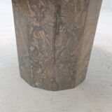 Round Italian Marble Coffee Table, 1980's