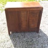 Vintage 3-drawer golden oak chest of drawers from the 50s