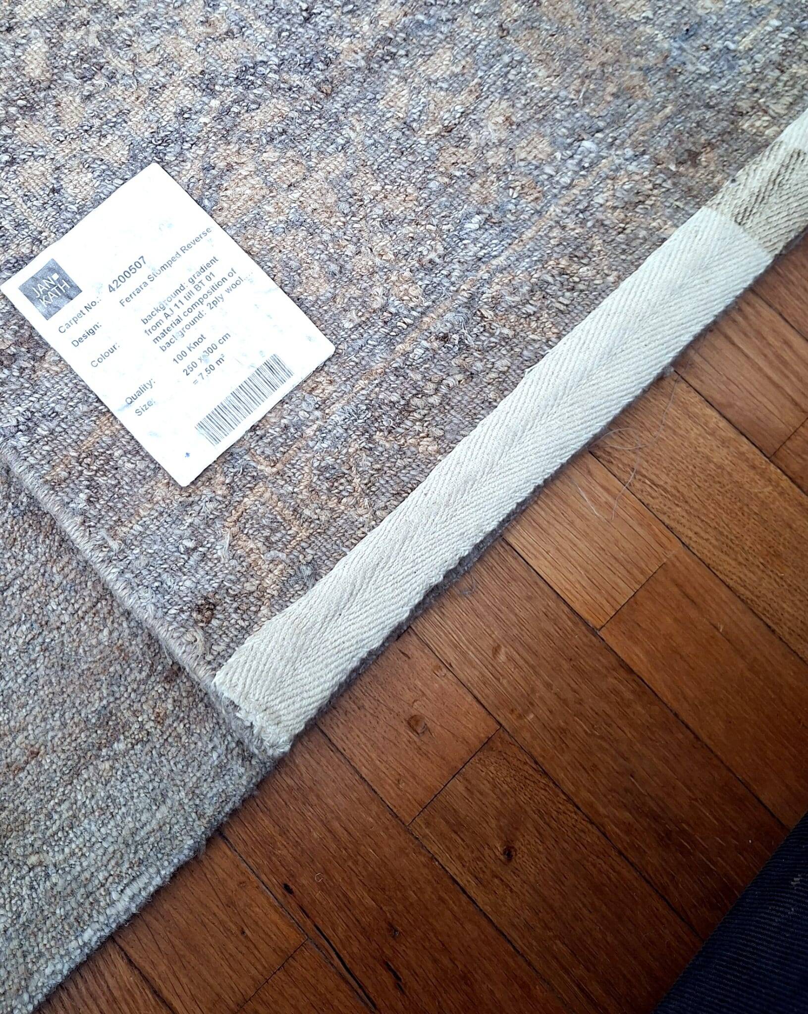 Jan Kath rug "Ferrara Stomped Reverse" 250 × 300 cm