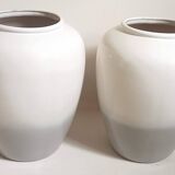 Pair of two-tone ceramic vases West Germany 1960s Height 42 cm
