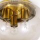 Ceiling light with glass globe in mid-century style by Peill & Putzler, Germany, 1970s.