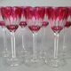 Baccarat: 1 lined crystal wine glass with high leg, 19 cm. 7 available B794