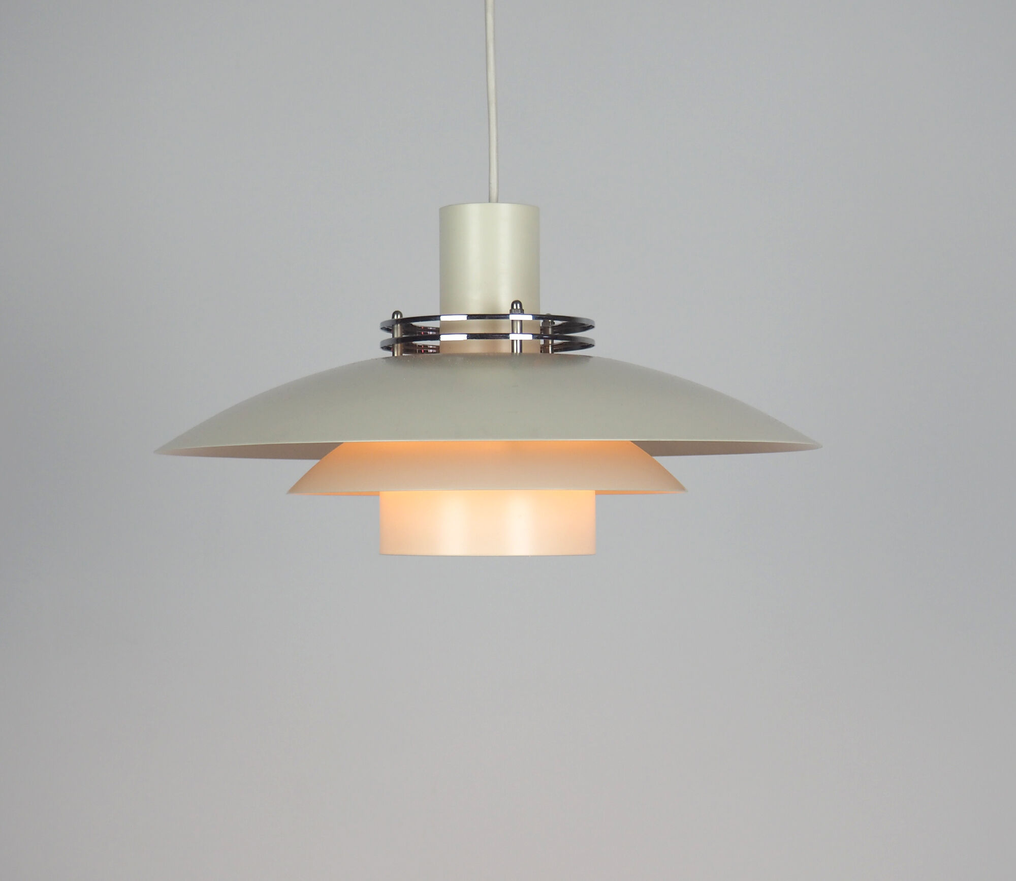 Danish metal hanging lamp 1970