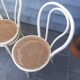 Set of 4 wooden bistro chairs turned dal vera