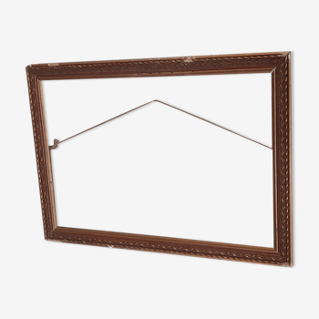 Wooden frame and gilded stucco, XIXth , 28 cm x 34 cm