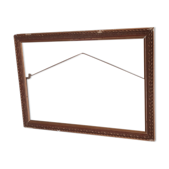 Wooden frame and gilded stucco, XIXth , 28 cm x 34 cm