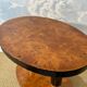 Art Deco side table with walnut burl veneer, France, 1930s.