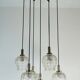 cascade PENDANT LIGHT - 7 shades - bubble glass and chrome - 1960/70s