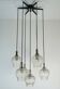 cascade PENDANT LIGHT - 7 shades - bubble glass and chrome - 1960/70s