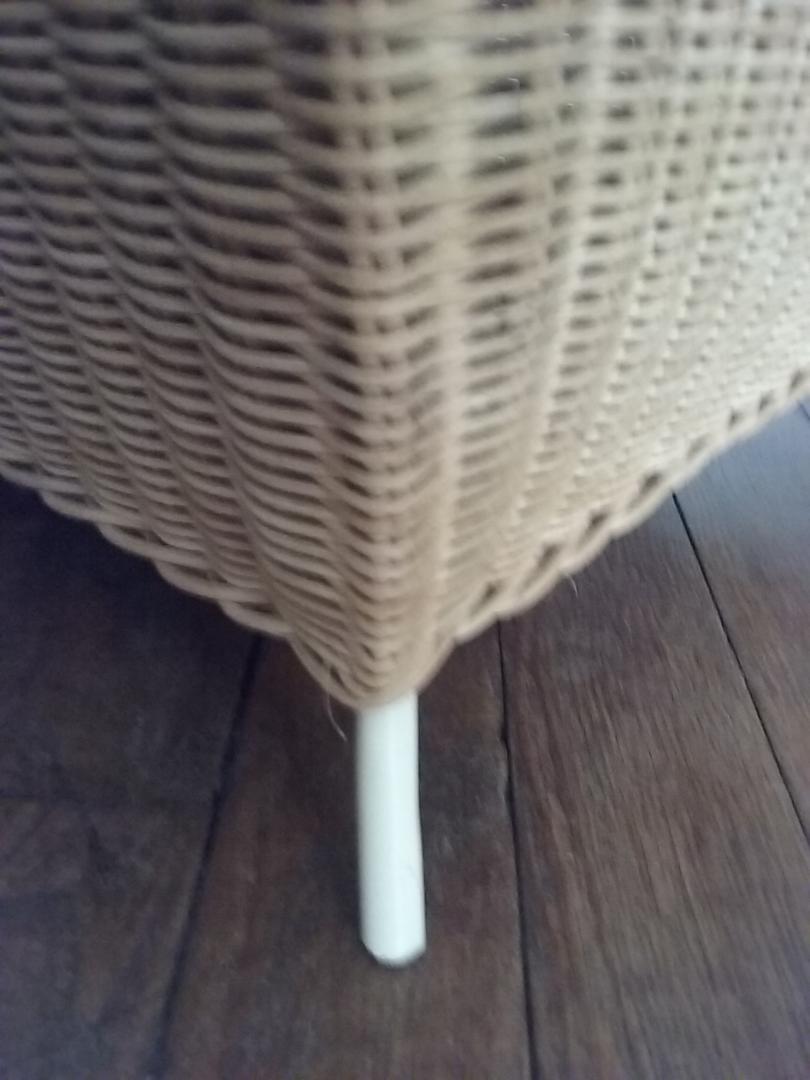 Vintage wicker toy box