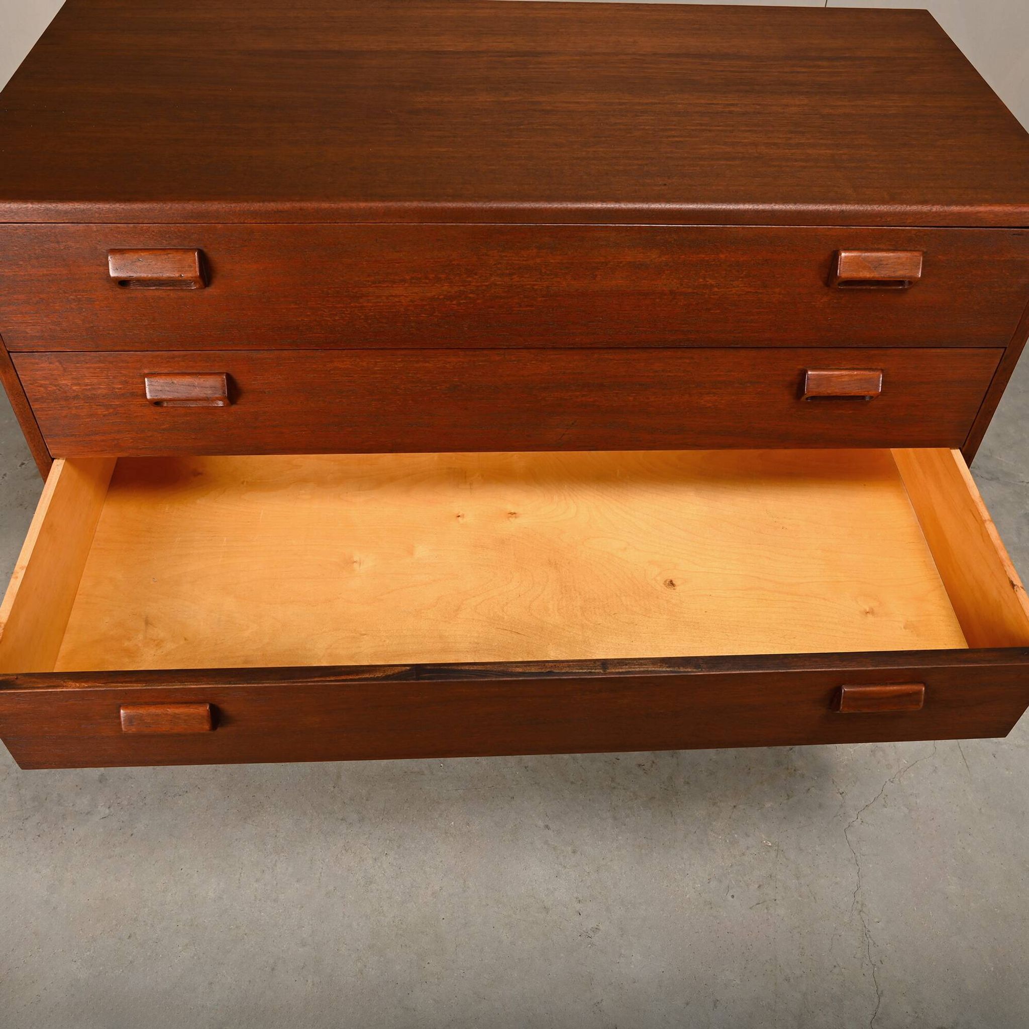 Commode en teck et hêtre de Børge Mogensen, Søborg Møbler
