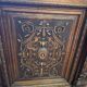 Renaissance style 2-door walnut sideboard