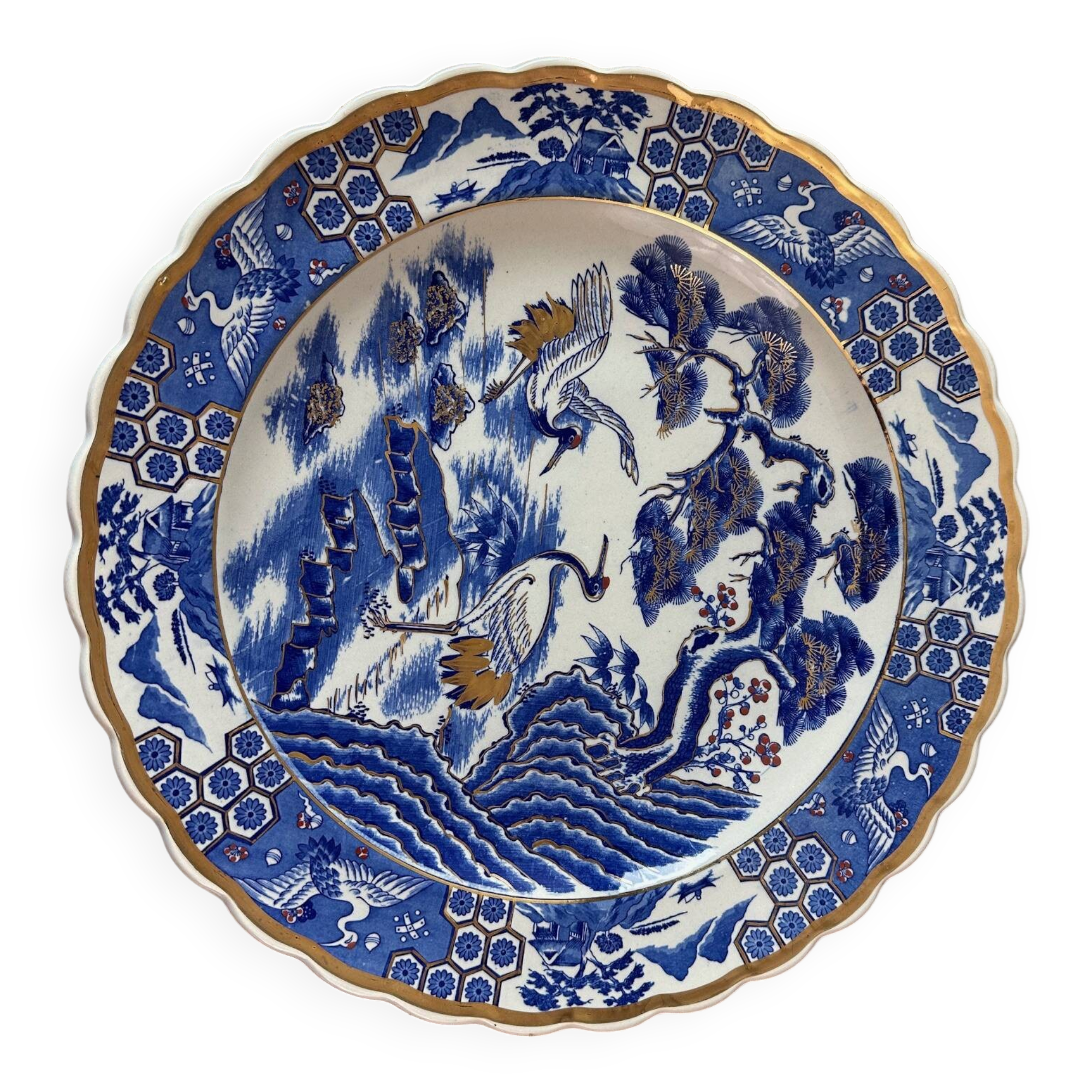 Large Japanese Porcelain Dish