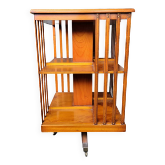 Old mahogany revolving bookcase