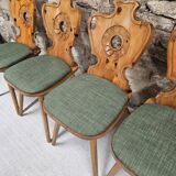 Lot of 4 bistro inn chairs from the 1970s