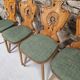 Lot 4 chaises auberge bistrot 1970"