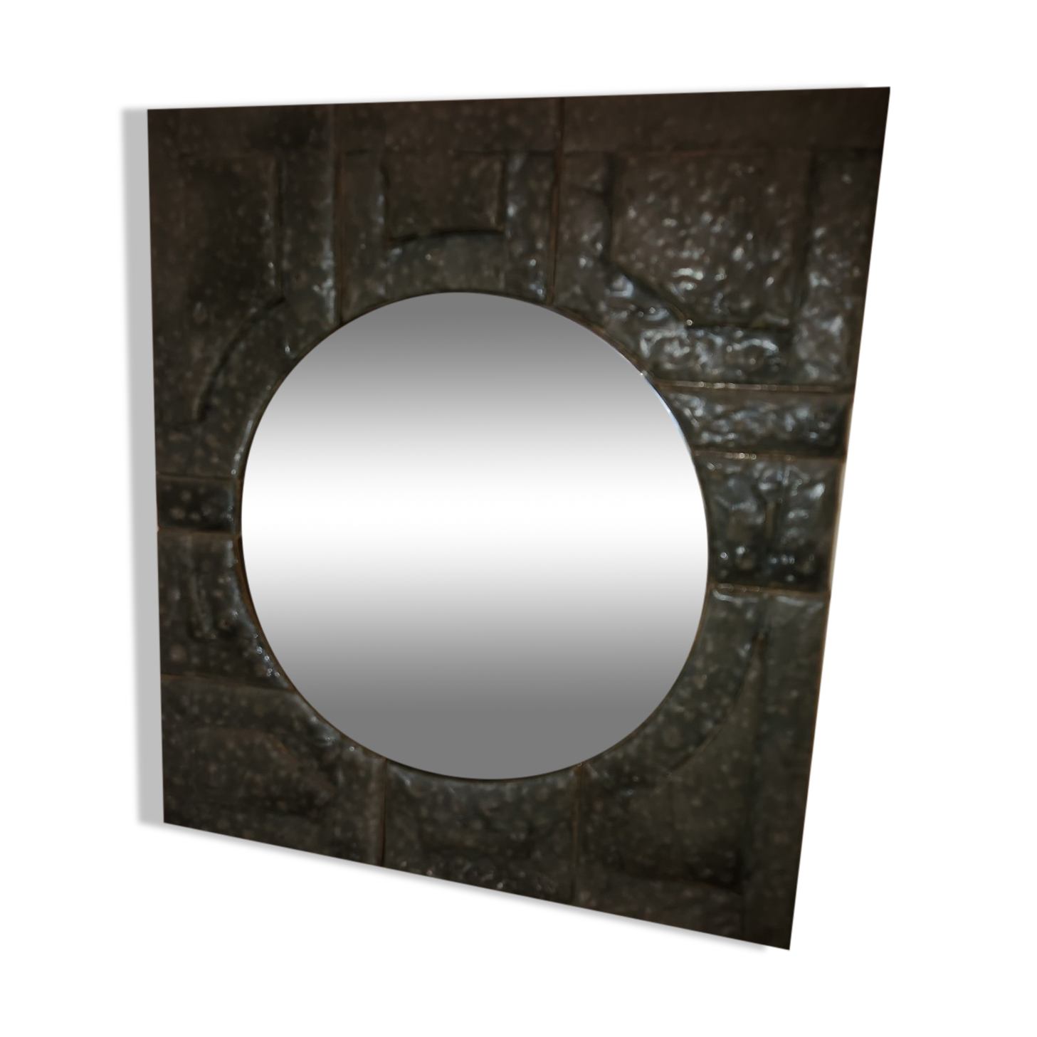 Ceramic mirror by Guy Trevoux