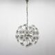 Design Space age Dandelion / Sputnik Chandelier by Preciosa, 1970s