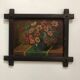 Oil on panel bouquet of tulips