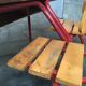 School desk vintage bench