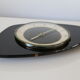 Horloge triangulaire formica noir