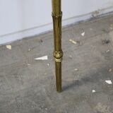 Console in brass and pink alabaster