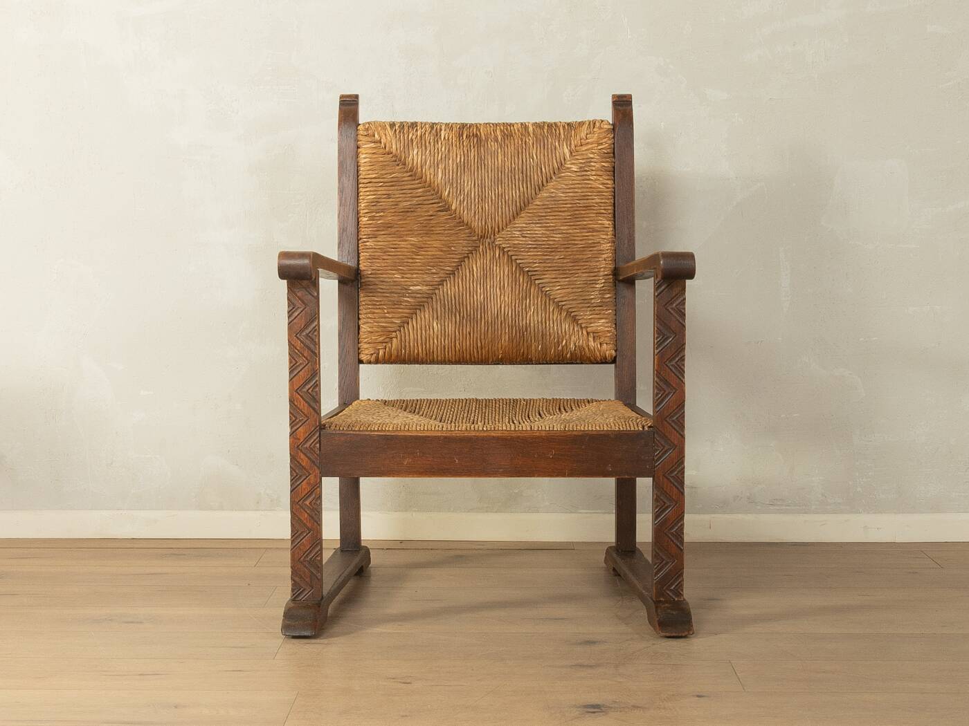 Brutalist armchair from the 1970s, France