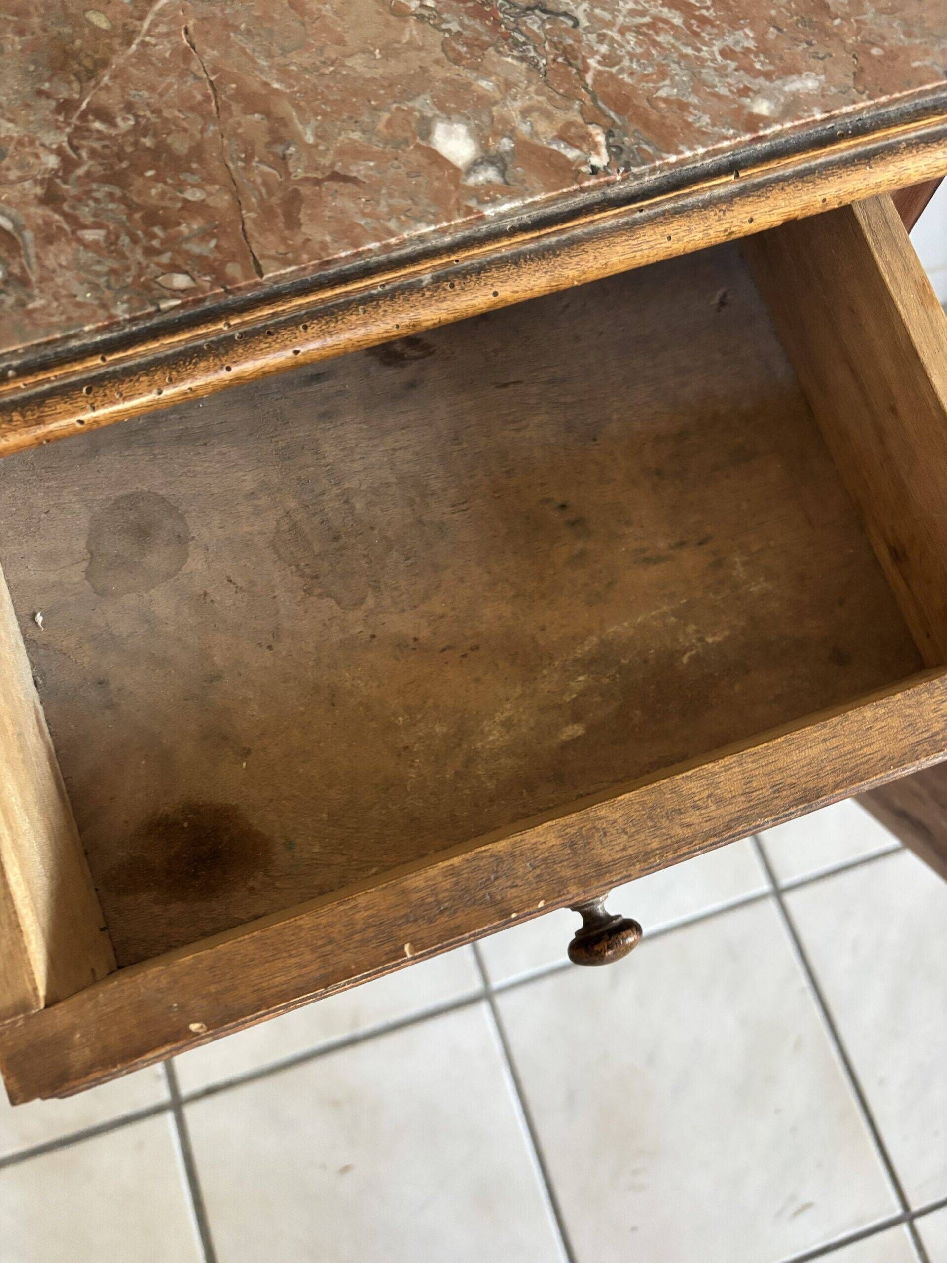 Classic marble bedside table