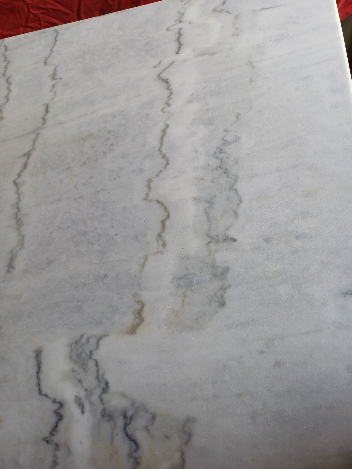 Bistro table marble and wrought iron