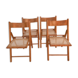 Suite of 4 folding chairs cannes