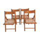 Suite of 4 folding chairs cannes